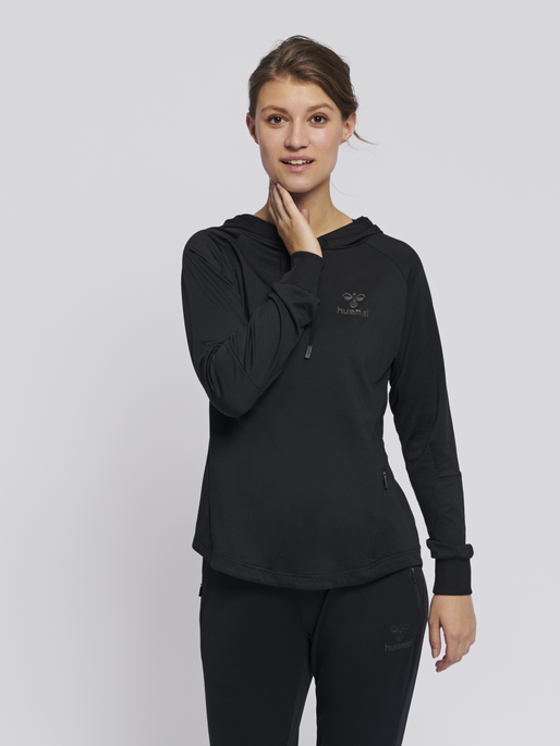 hmlSELBY HOODIE, BLACK, model