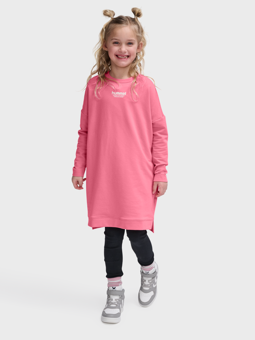 hmlZIPPI DRESS L/S, BUBBLEGUM, model
