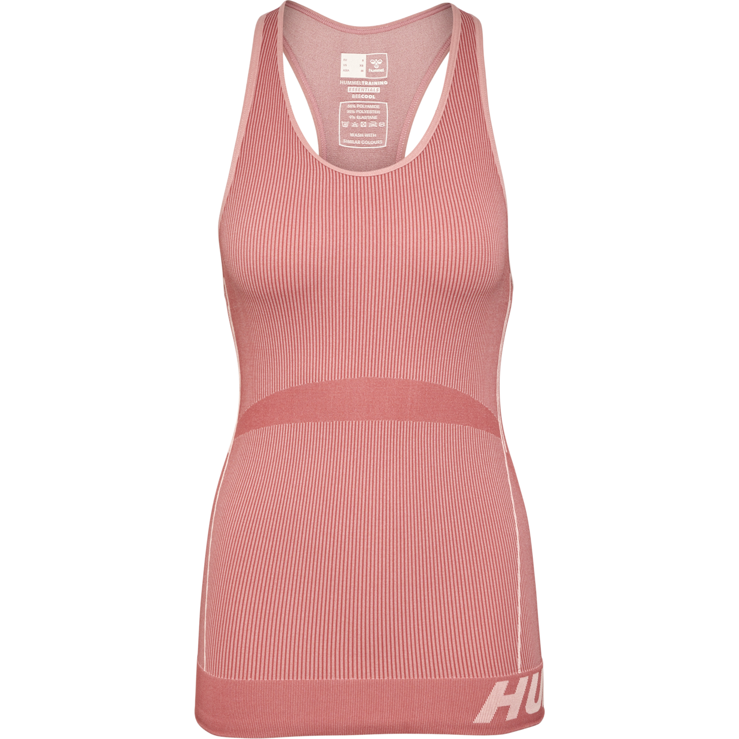 hmlTE CHRISTEL SEAMLESS TOP, WITHERED ROSE/ROSE TAN MELANGE, packshot