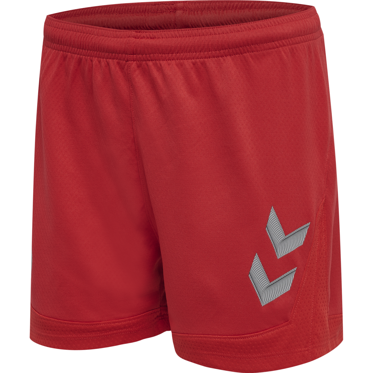 hmlLEAD WOMENS POLY SHORTS, TRUE RED, packshot