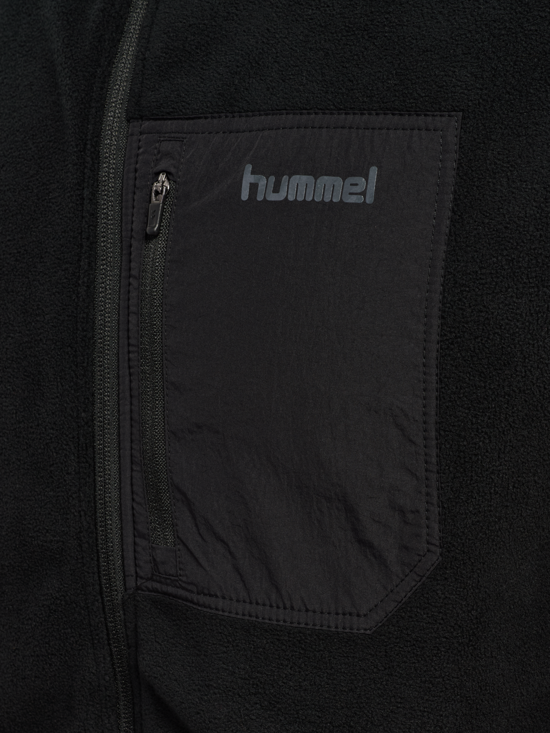 hmlPOLAR FLEECE JACKET, BLACK, packshot
