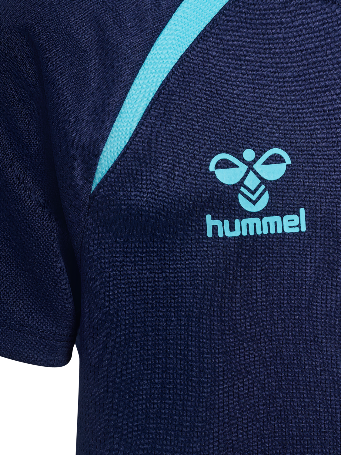 hmlLEAD 2.0 JERSEY S/S KIDS, MARINE/BLUE FISH, packshot
