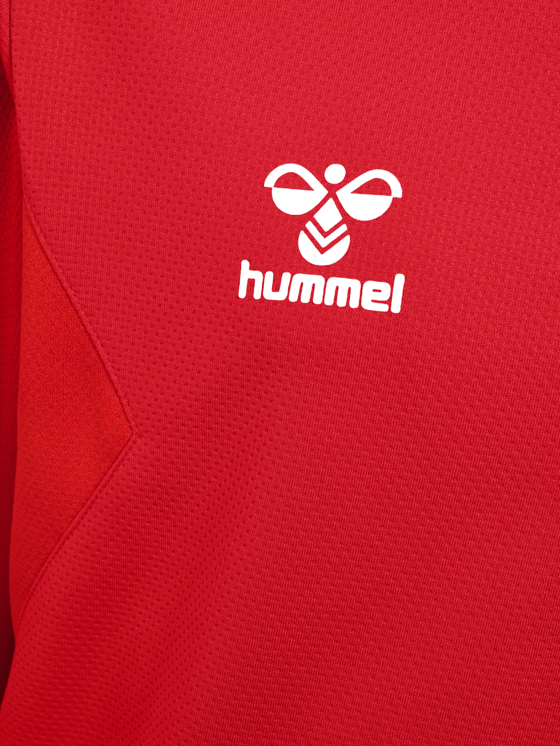 hmlAUTHENTIC HALF ZIP SWEAT KIDS, TRUE RED, packshot