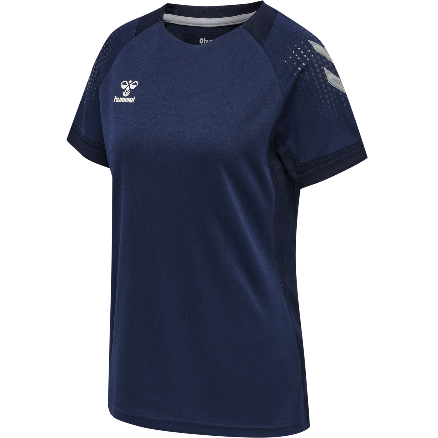 hmlLEAD WOMENS S/S POLY JERSEY, MARINE, packshot