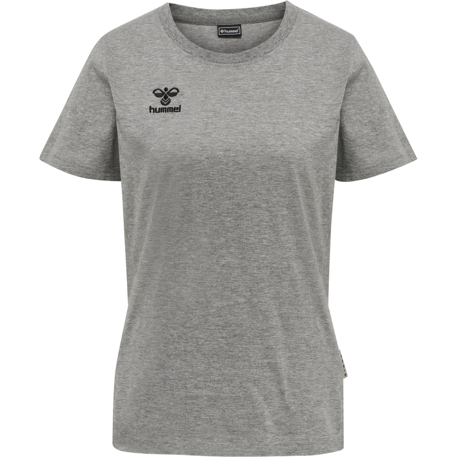 hmlMOVE GRID COTTON T-SHIRT S/S WOM, GREY MELANGE, packshot