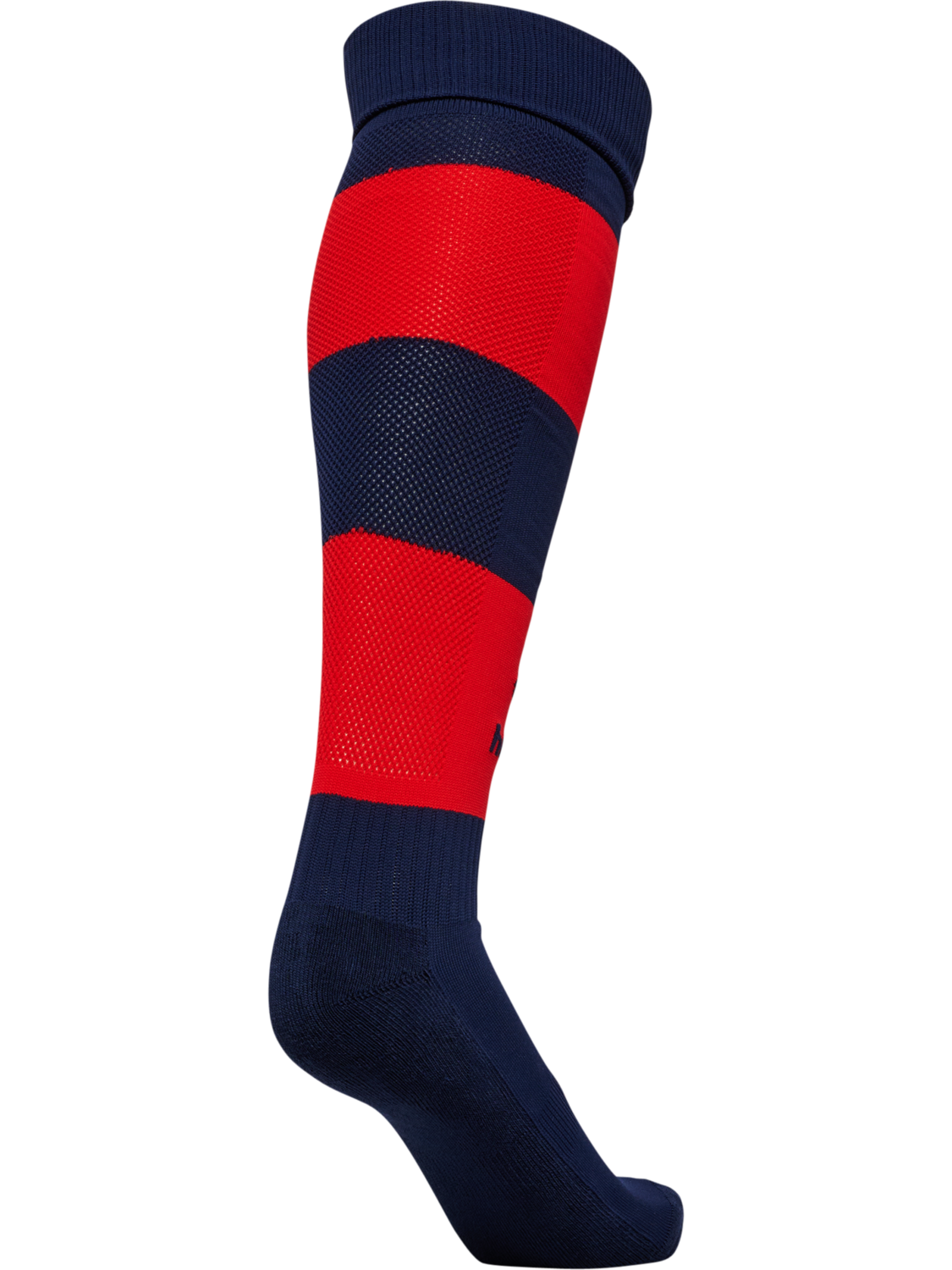 hmlESSENTIAL STRIPE FOOTBALL SOCKS, MARINE/TRUE RED, packshot