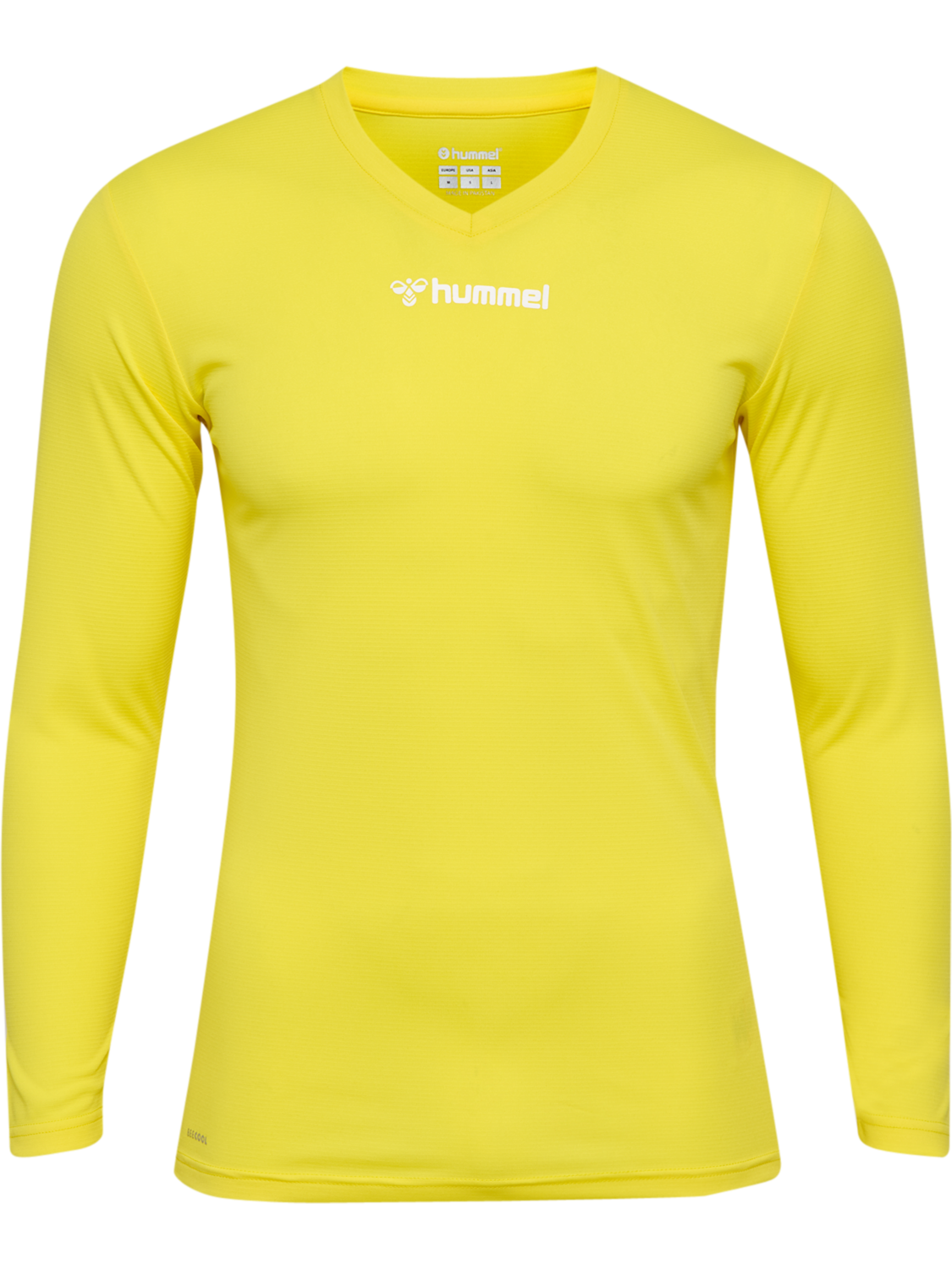 hmlBL ESSENTIAL TEE L/S, BLAZING YELLOW, packshot