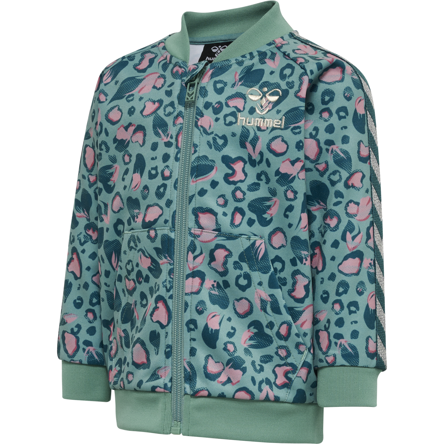 hmlOLYMPIA ZIP JACKET, MINERAL BLUE, packshot