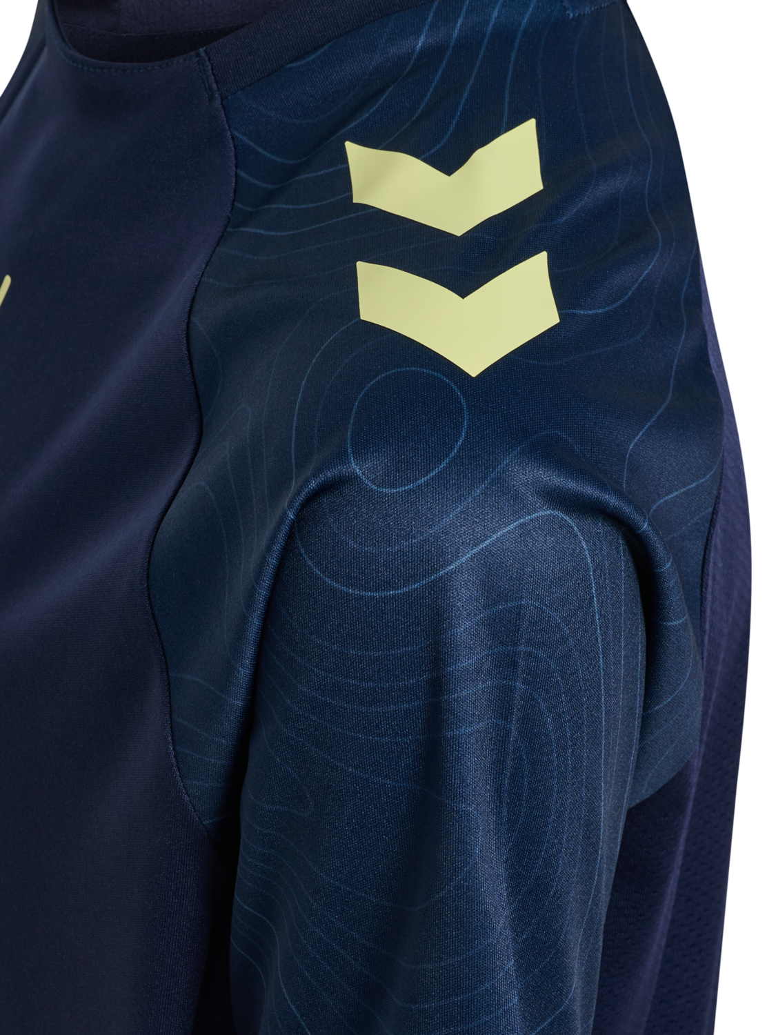 hmlBLAZE 2.0 TRAINING JERSEY KIDS, MARINE/SHADOW LIME, packshot