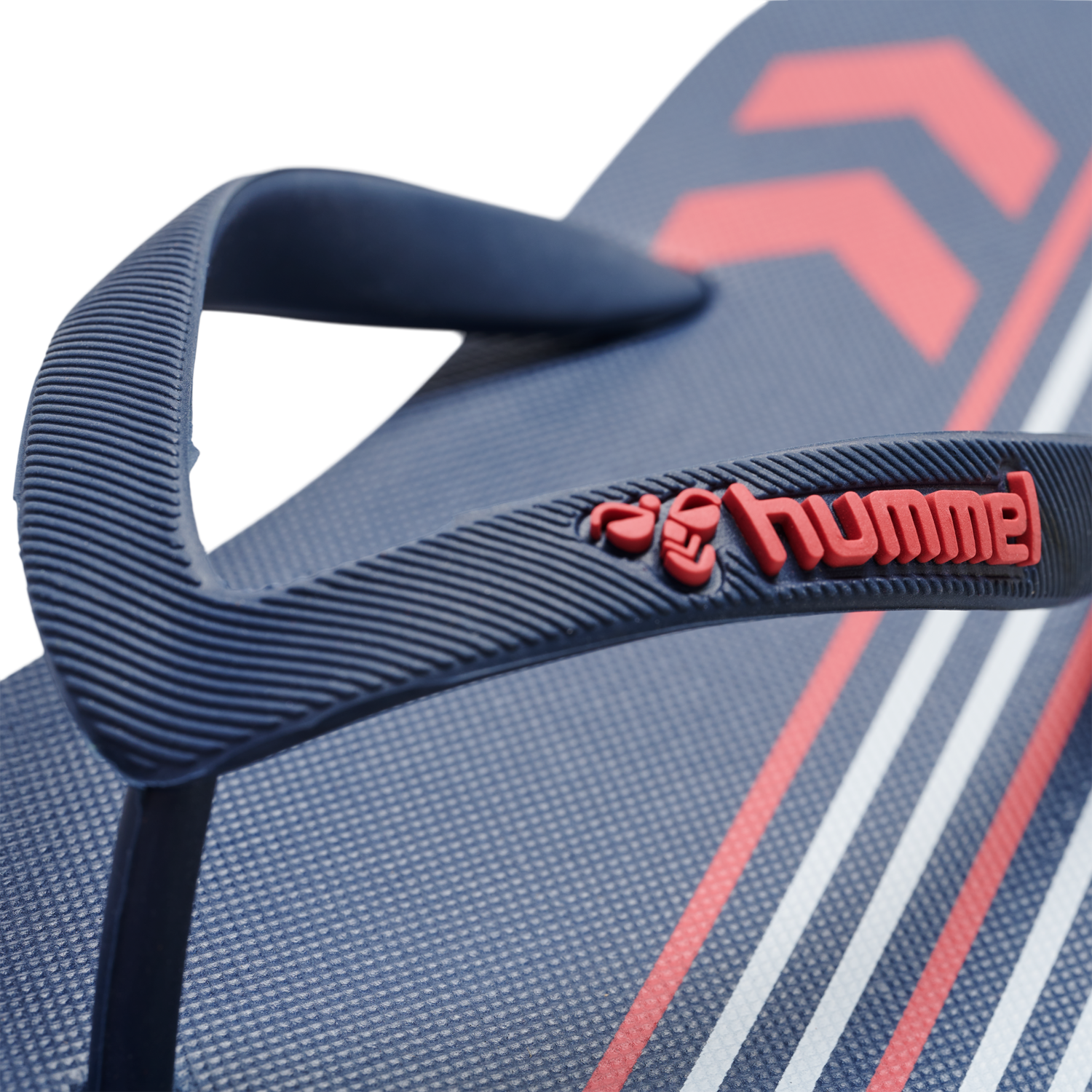 MULTI STRIPE FLIP FLOP, BLACK IRIS/FLAME SCARLET, packshot