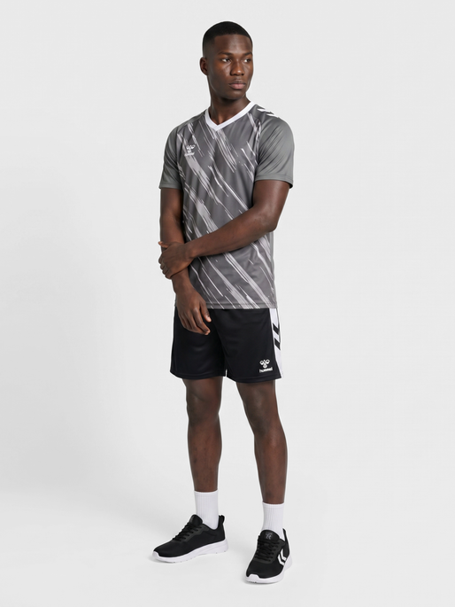 hmlMATCH TRIUMPH JERSEY S/S, STEEL GRAY/WHITE, model
