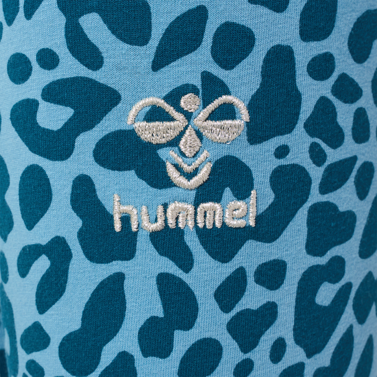 hmlFLOWY AOP TIGHTS, BLUE CORAL, packshot