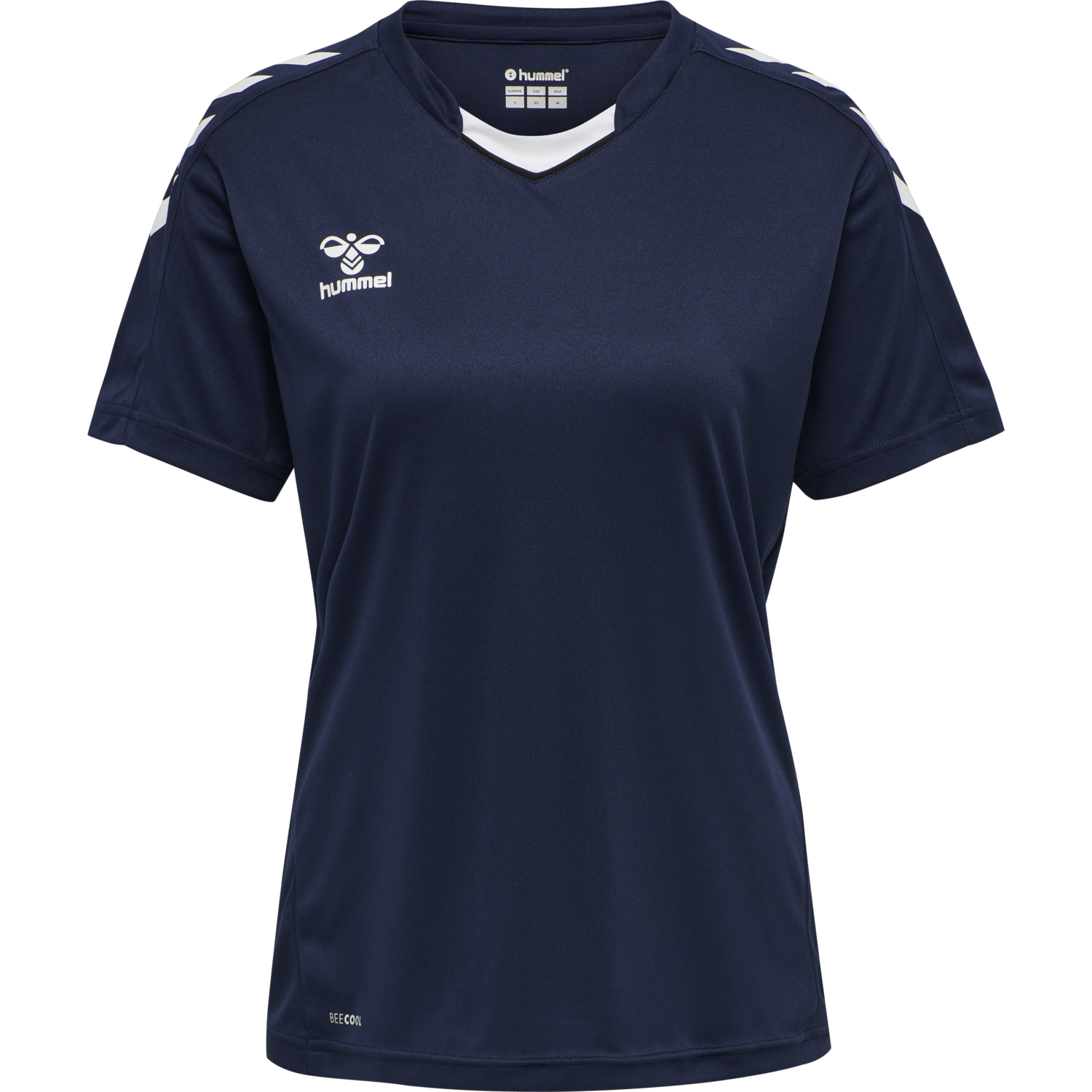 hmlCORE XK POLY JERSEY S/S WOMAN, MARINE, packshot