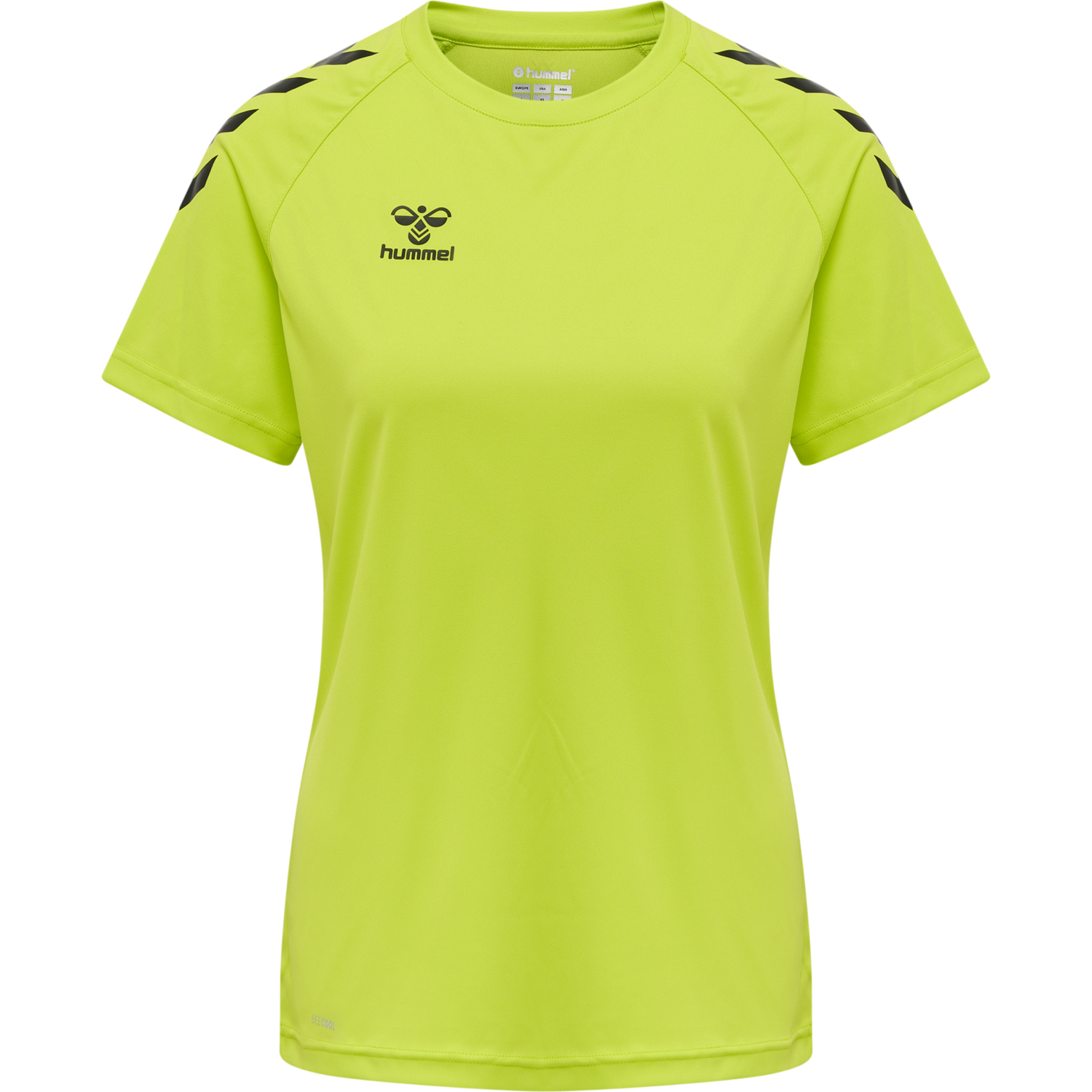 hmlCORE XK CORE POLY TEE  S/S WOMAN, LIME POPSICLE, packshot