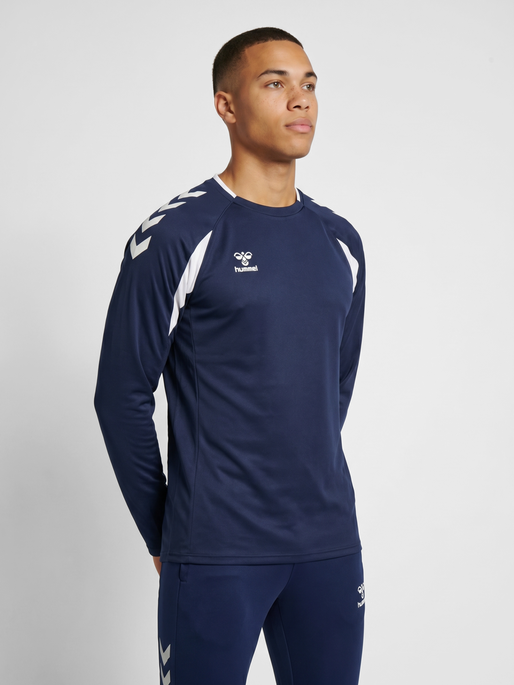 hmlCORE 2.0 CREW NECK, MARINE/WHITE, model