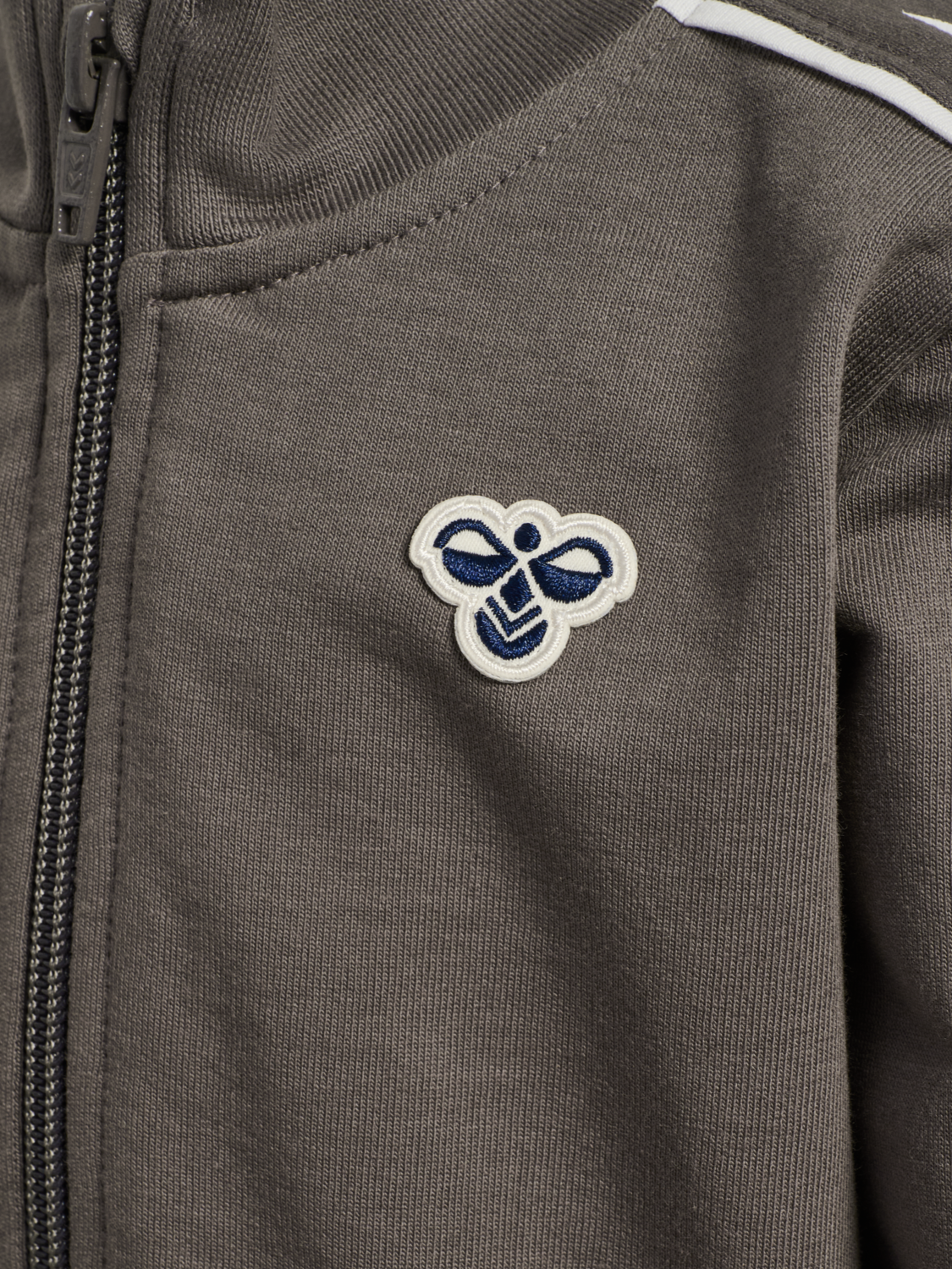 hmlMINI CO REG TRACK SUIT, DARK GULL GRAY, packshot