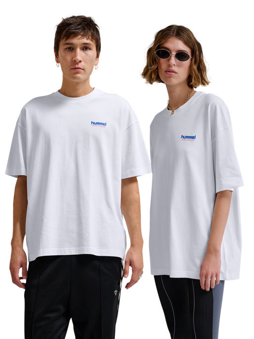 hmlLOOSE T-SHIRT S/S SW STADIUM, WHITE, model