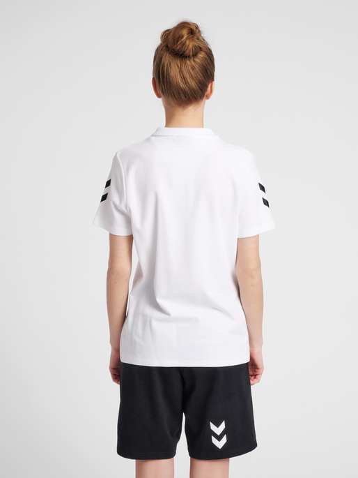 HMLGO COTTON POLO WOMAN, WHITE, model