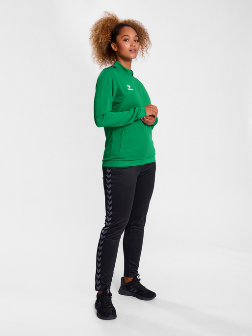 hmlAUTHENTIC PL ZIP JACKET WOMAN, JELLY BEAN, model