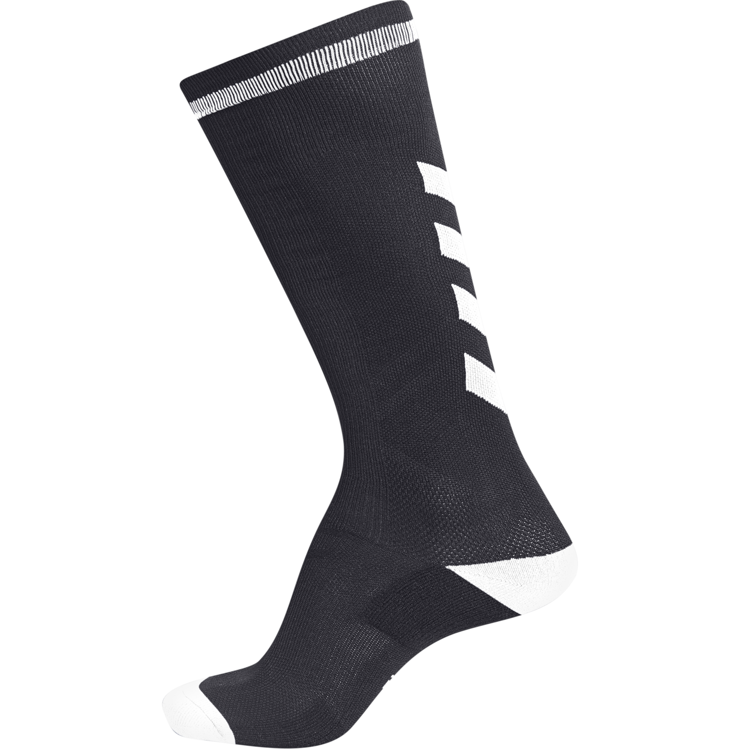 ELITE INDOOR SOCK HIGH, BLACK/WHITE, packshot