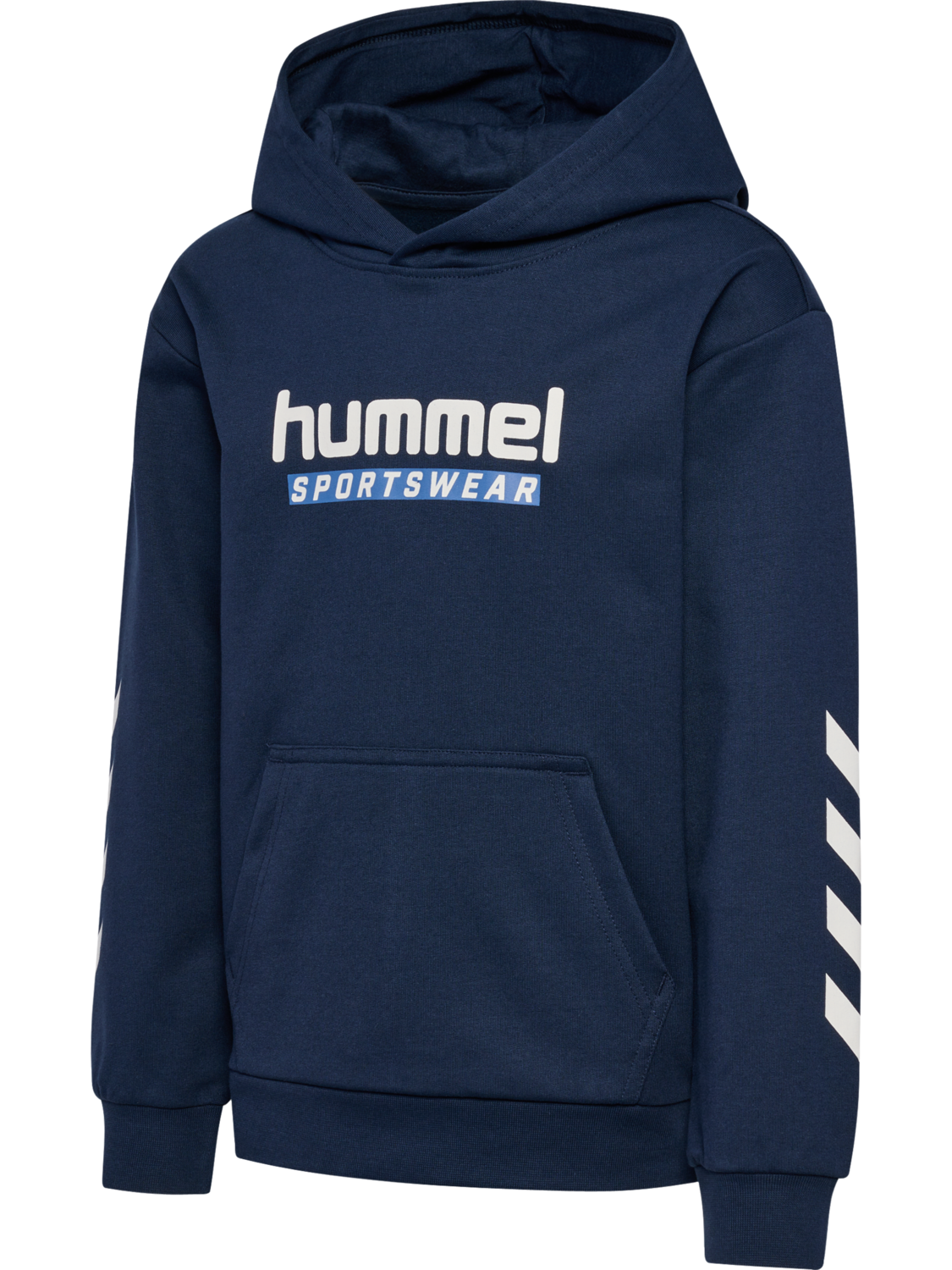 hmlJR LOGO HOODIE, DRESS BLUES, packshot