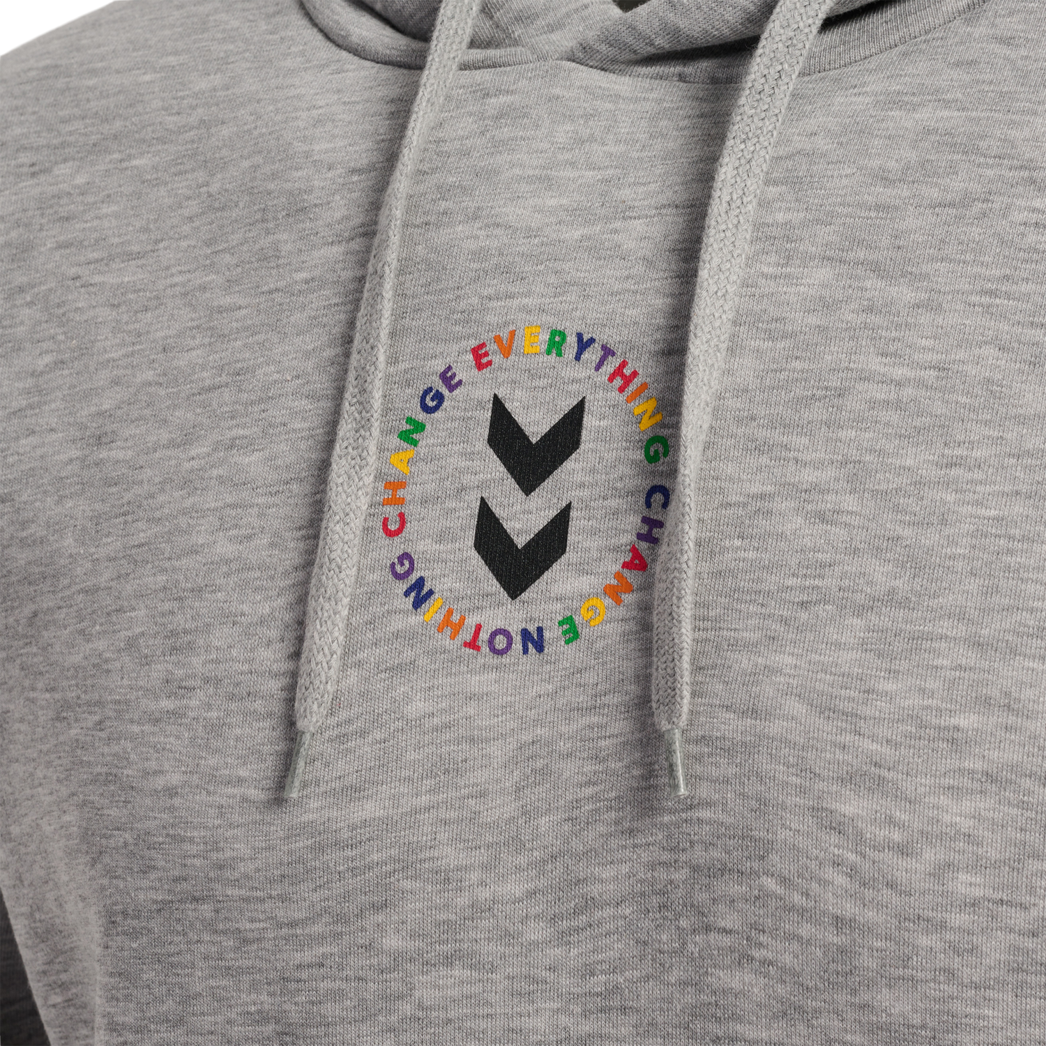 hmlEVERYTHING NOTHING HOODIE, GREY MELANGE, packshot