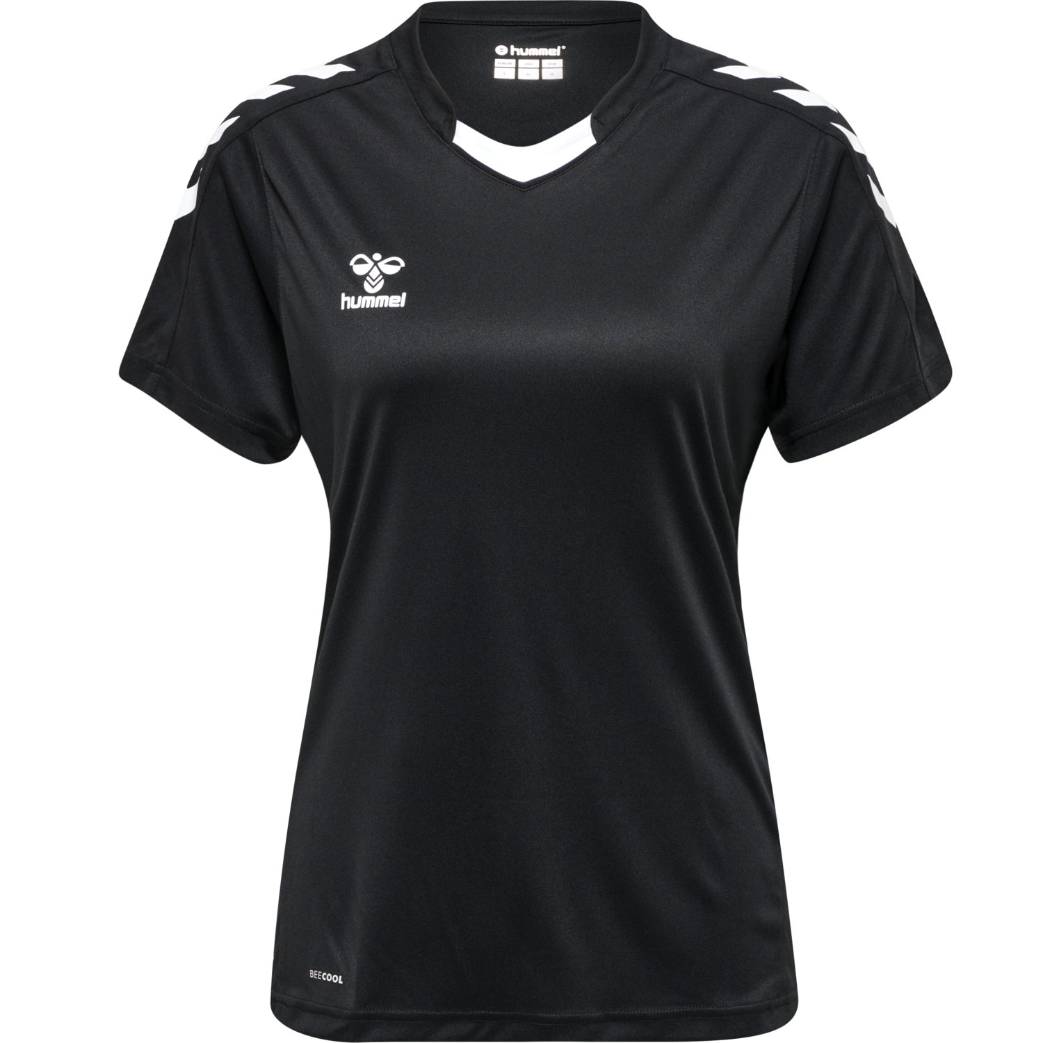 hmlCORE XK POLY JERSEY S/S WOMAN, BLACK, packshot