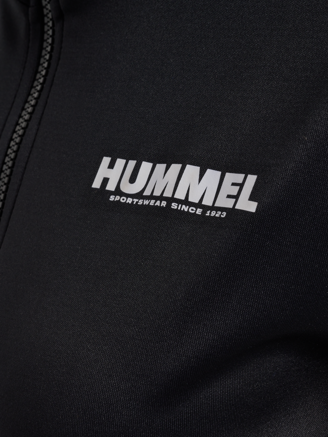 hmlLEGACY EVY POLY ZIP JACKET, BLACK, packshot