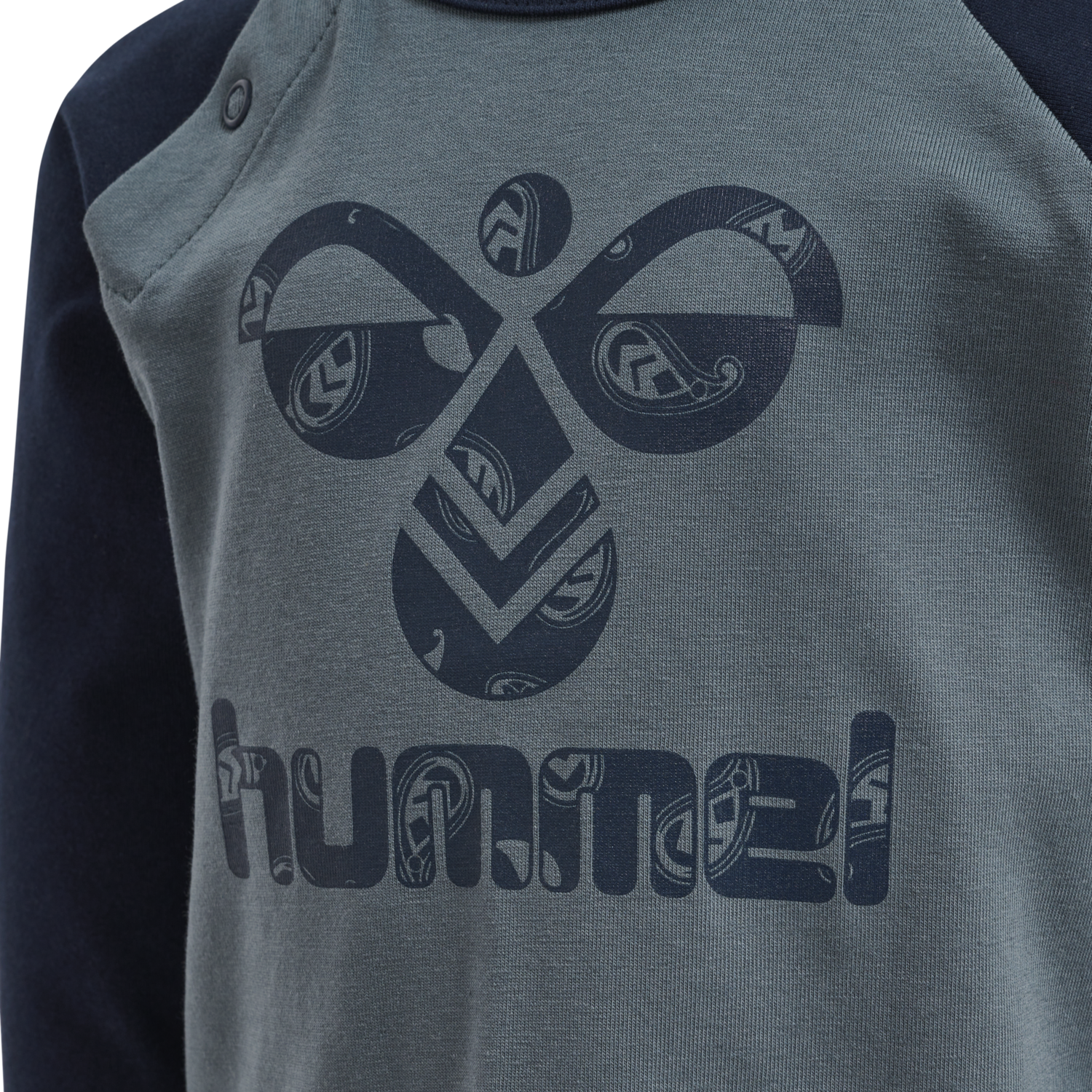 hmlMARCUS T-SHIRT L/S, STORMY WEATHER, packshot