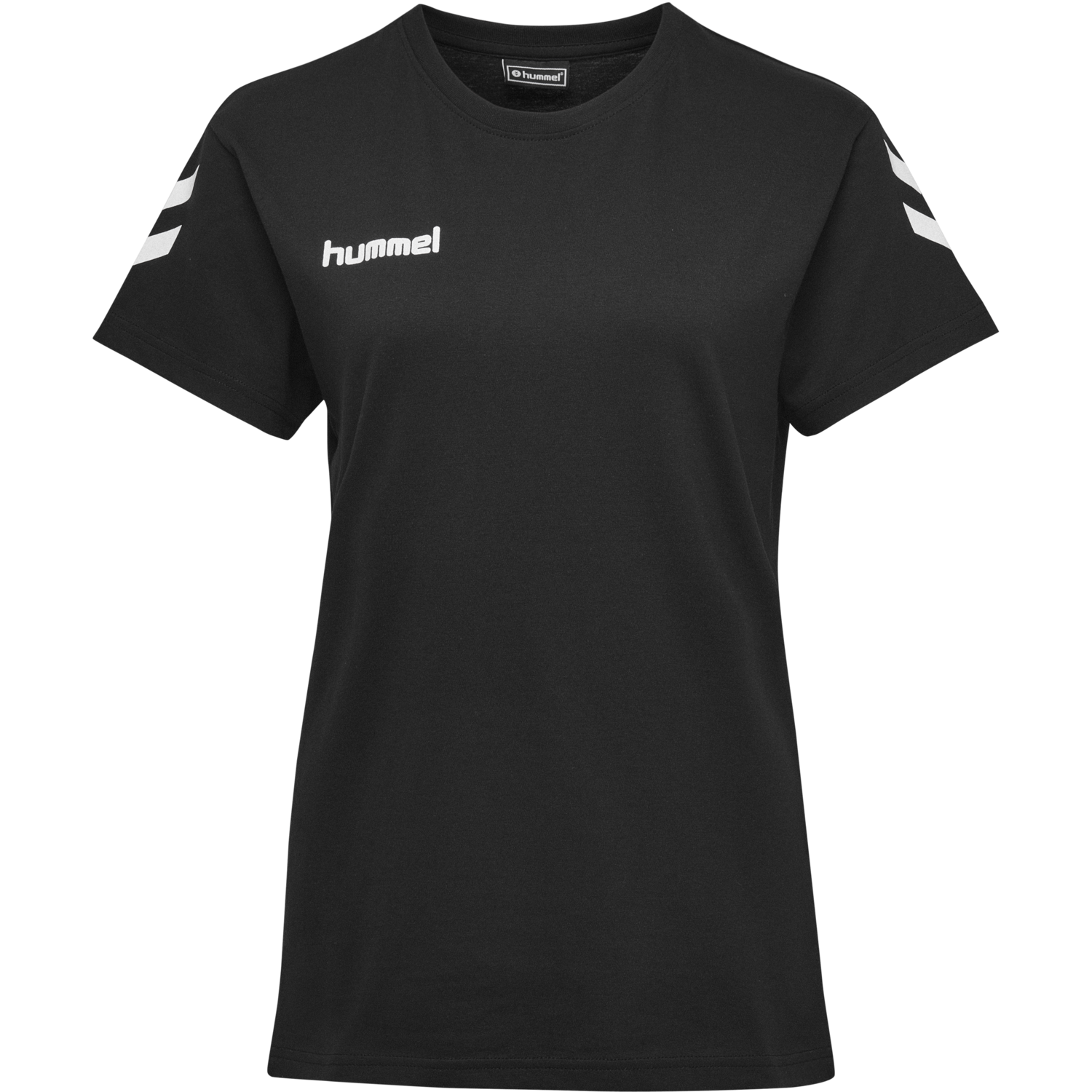 HMLGO COTTON T-SHIRT WOMAN S/S, BLACK, packshot
