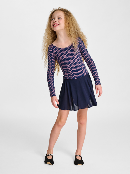 hmlJR MIX GYMSUIT L/S, WISTFUL MAUVE, model