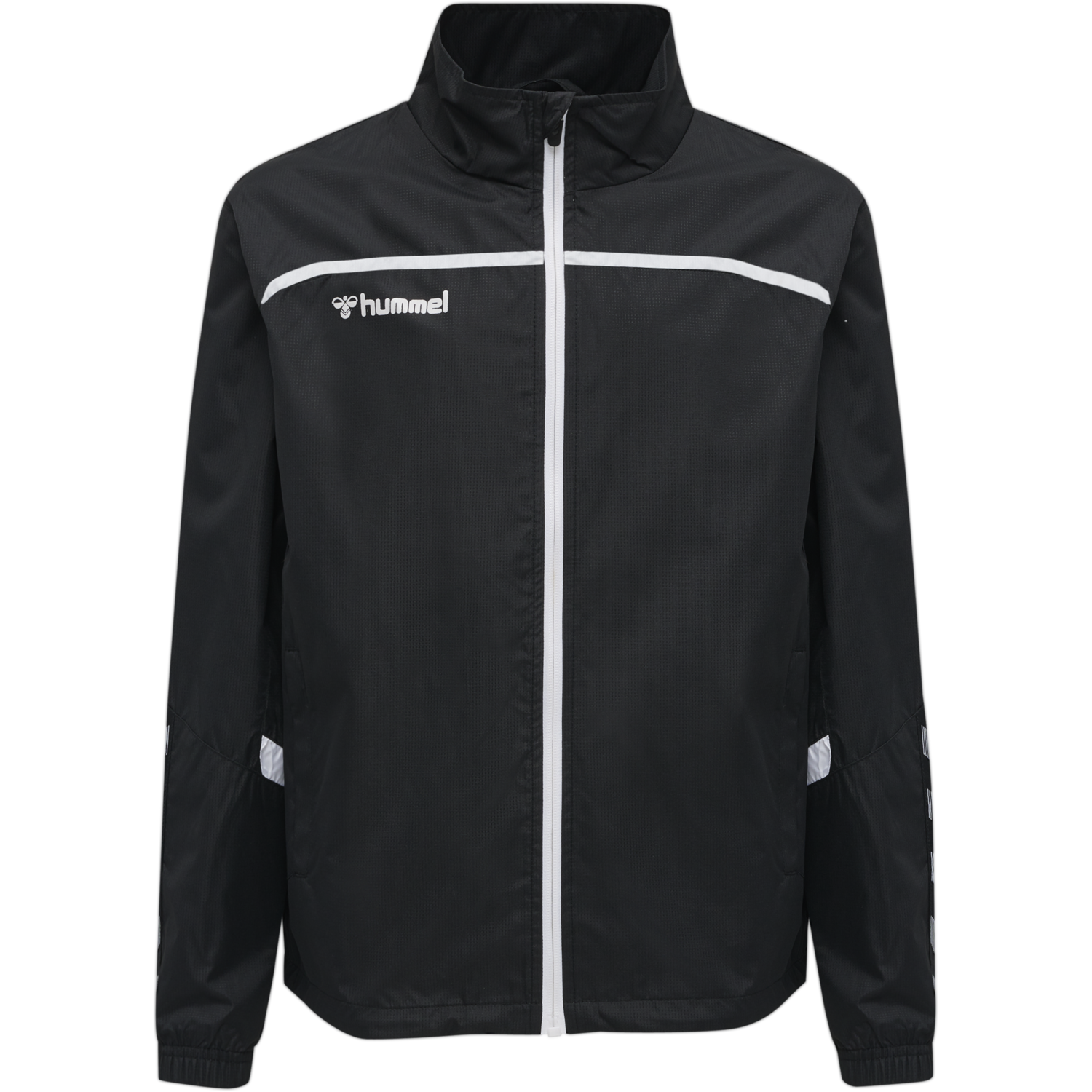hmlAUTHENTIC TRAINING JACKET, BLACK/WHITE, packshot