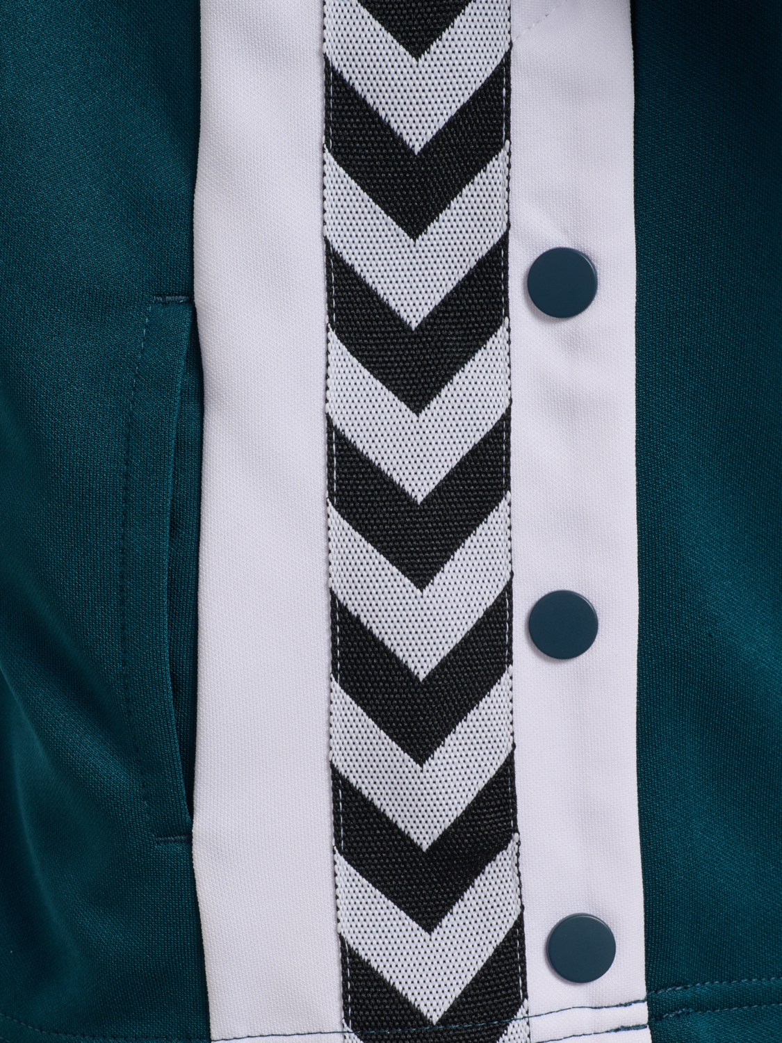 hmlJR CHEVRON ZIP JACKET, REFLECTING POND, packshot