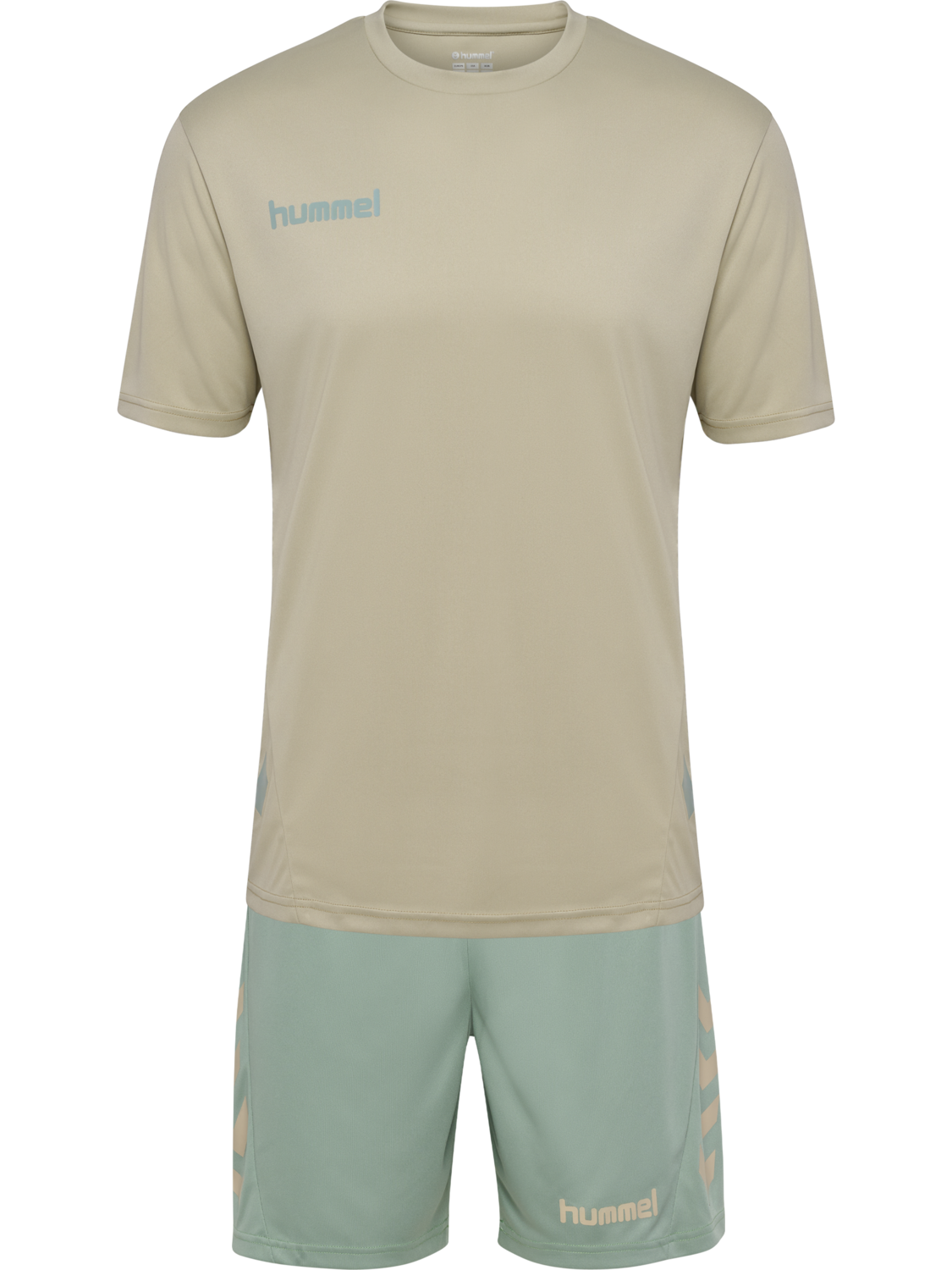 hmlPROMO DUO SET, ABBEY STONE/ICEBERG GREEN, packshot