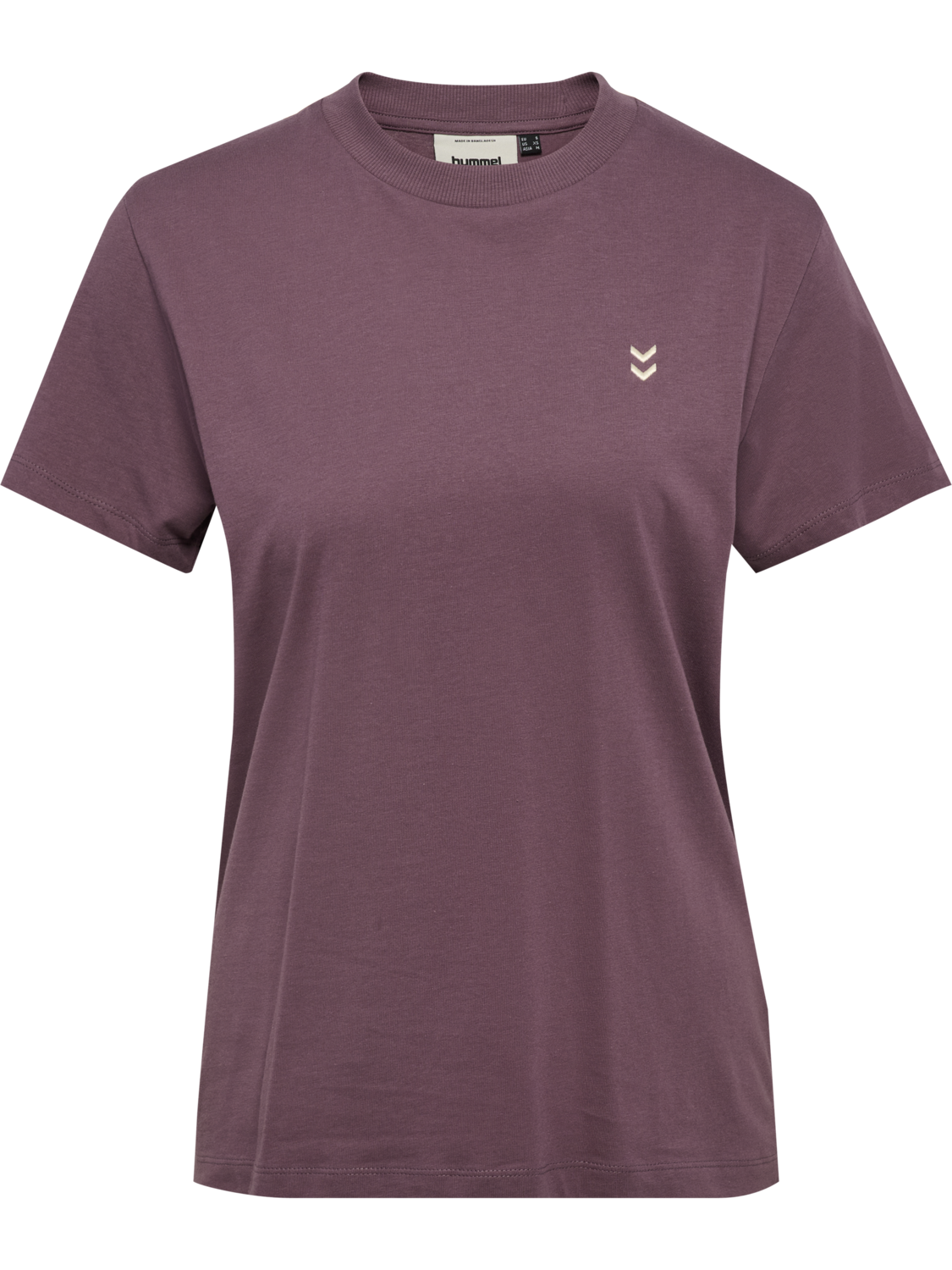 hmlPULSE W T-SHIRT, BLACK PLUM, packshot