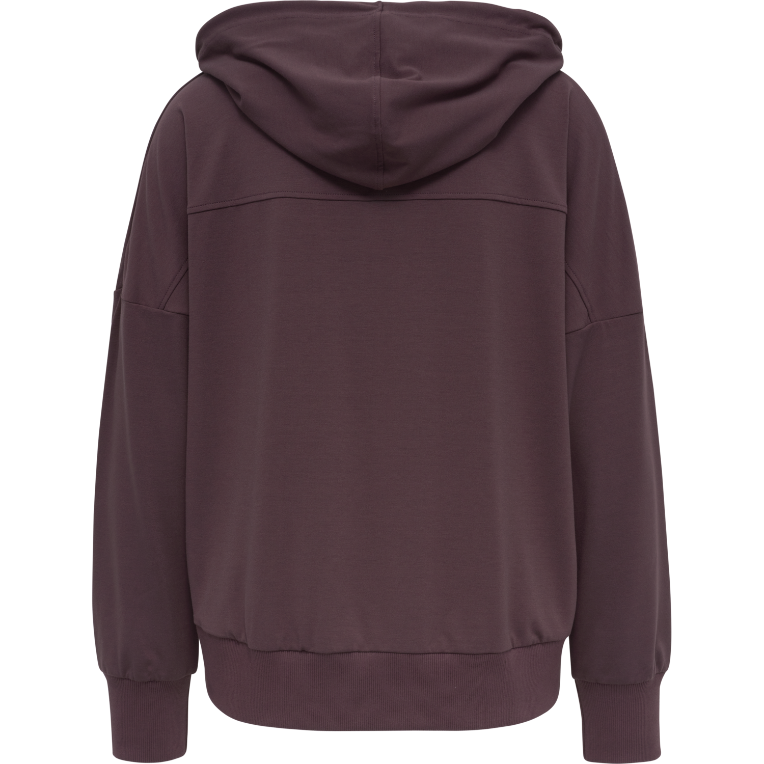 hmlLUISE LOOSE ZIP HOODIE, FUDGE, packshot