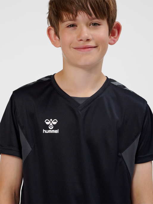 hmlAUTHENTIC PL JERSEY S/S KIDS, BLACK, model