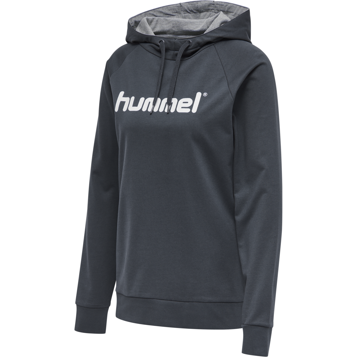 HMLGO COTTON LOGO HOODIE WOMAN, INDIA INK, packshot