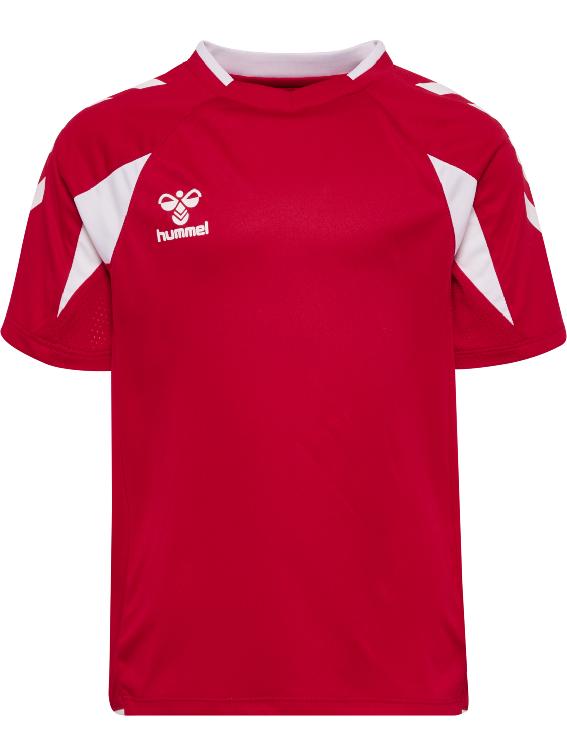 hmlCORE 2.0 JERSEY S/S KIDS, TRUE RED/WHITE, packshot