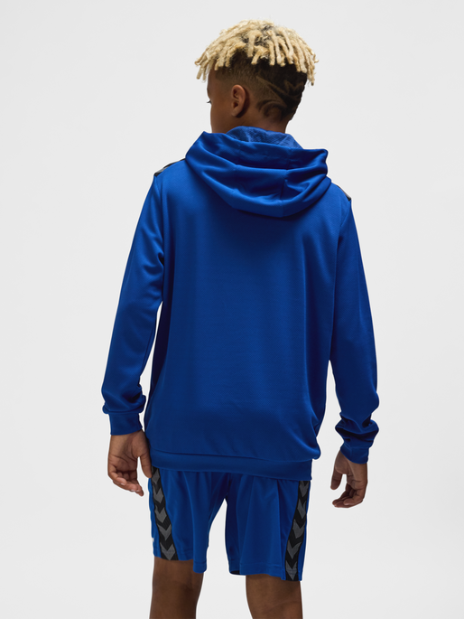 hmlAUTHENTIC PL HOODIE KIDS, TRUE BLUE, model