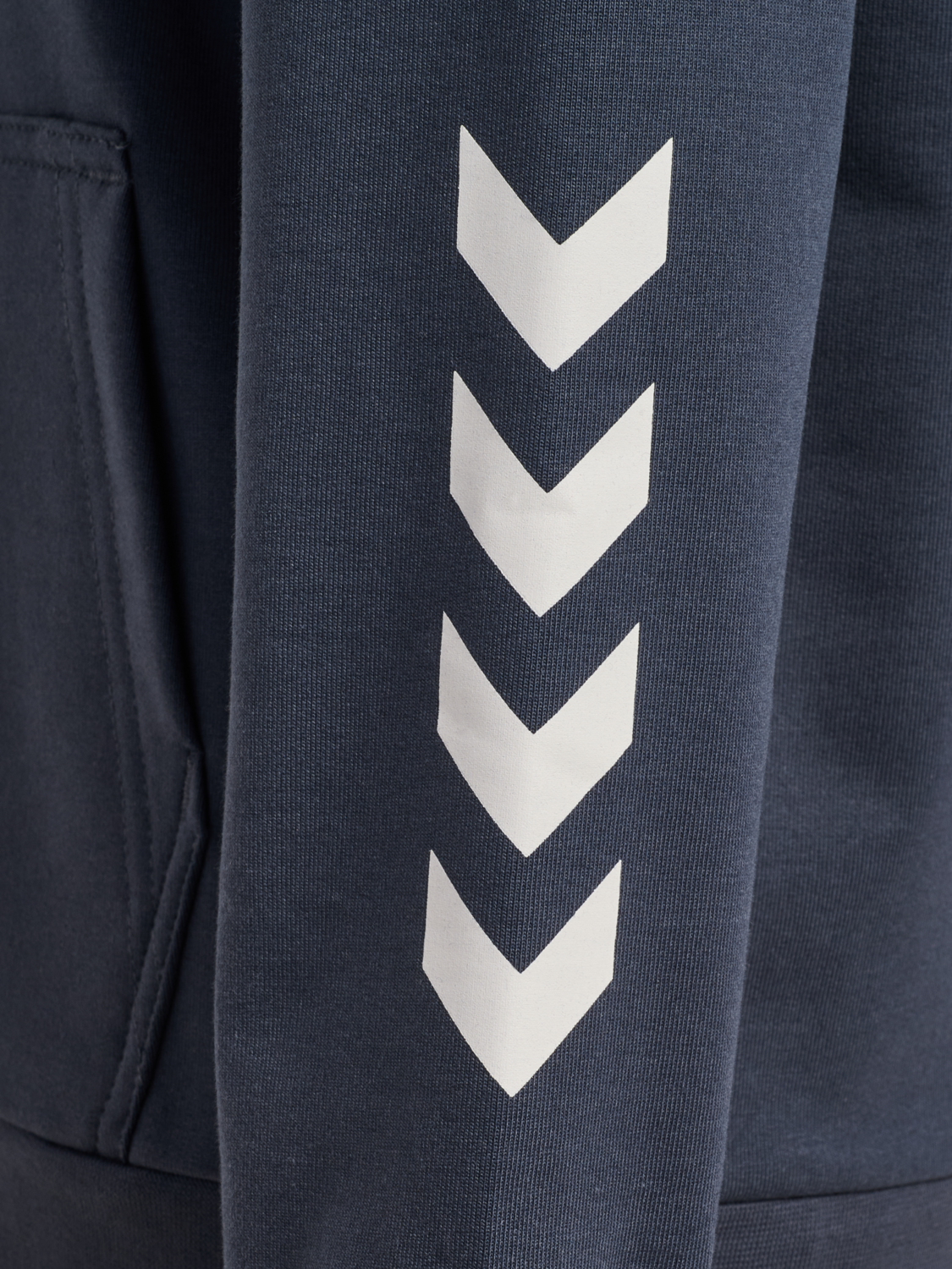 hmlJR REG LOGO HOODIE, OMBRE BLUE, packshot