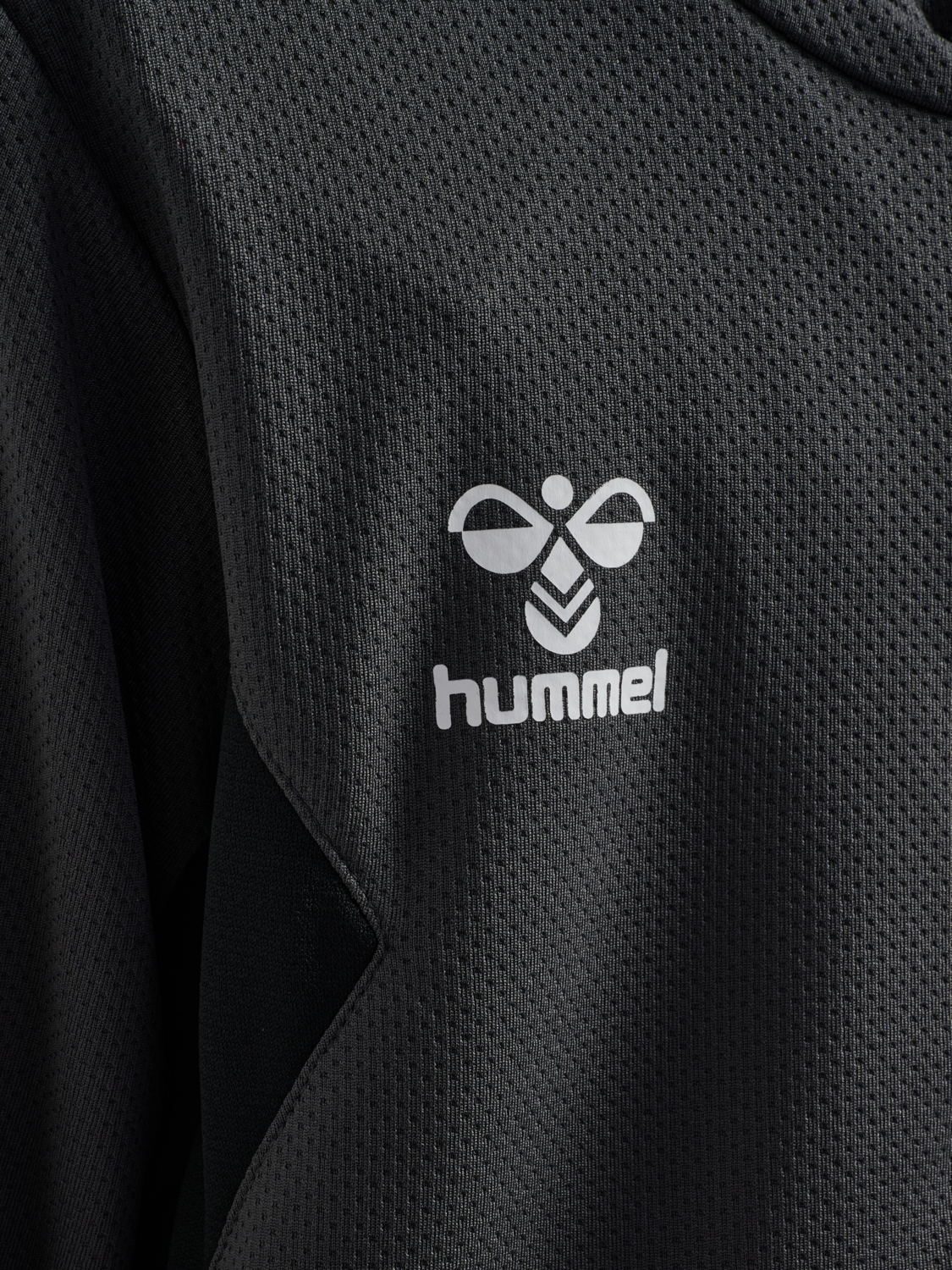 hmlAUTHENTIC PL ZIP HOODIE KIDS, ASPHALT, packshot