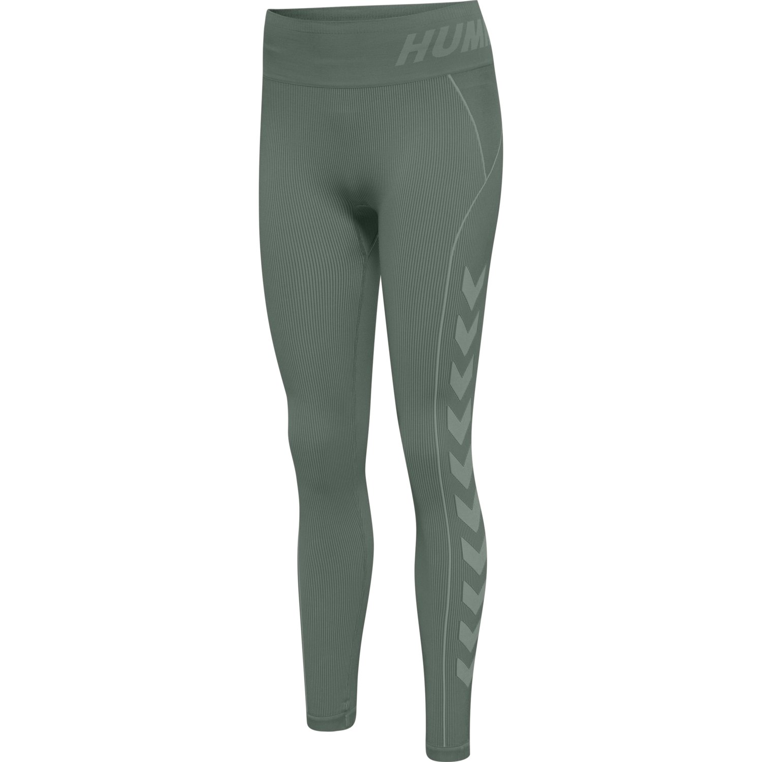 hmlTE CHRISTEL SEAMLESS MW TIGHTS, LILY PAD/ LAUREL WREATH MELANGE, packshot