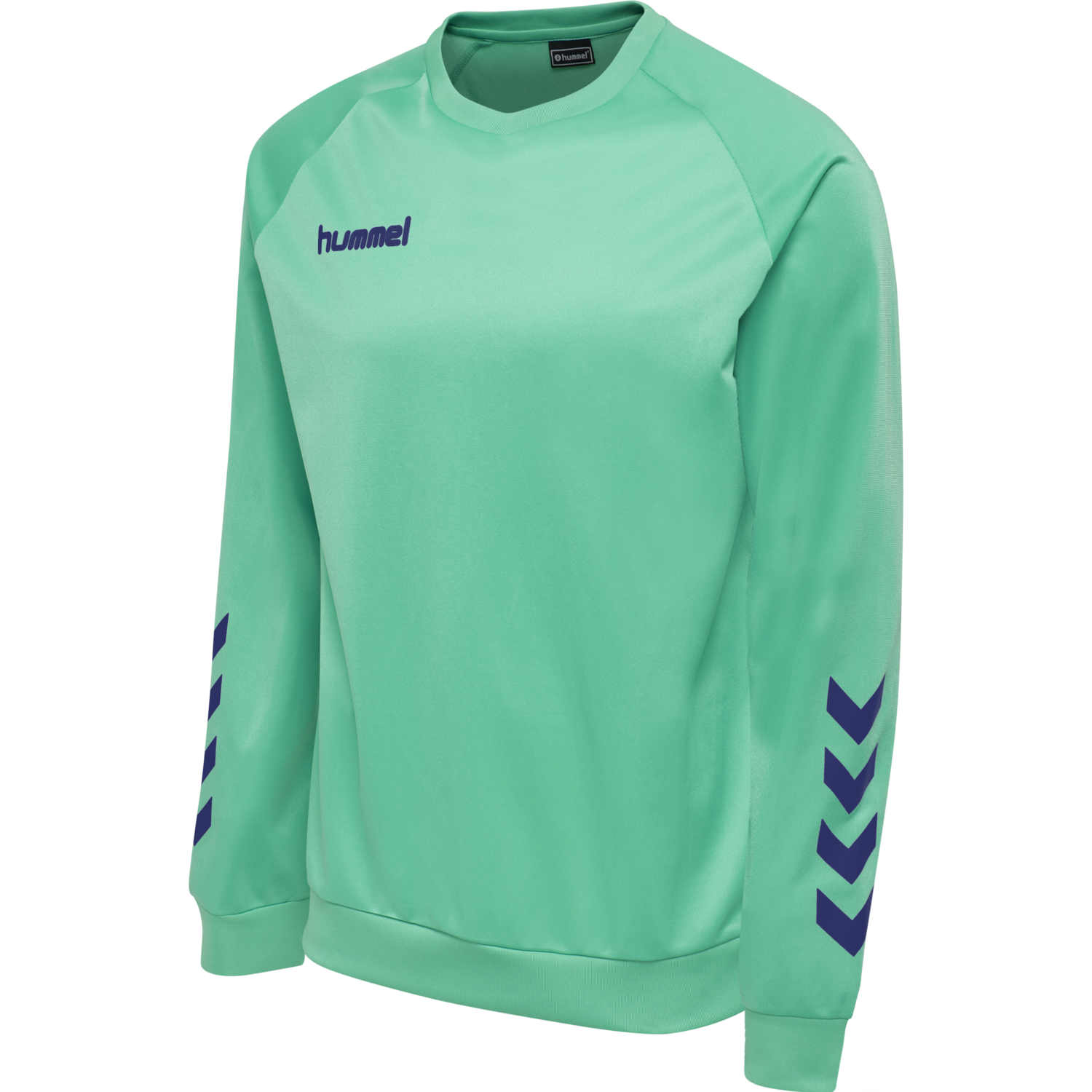 hmlPROMO KIDS POLY SWEATSHIRT, ATLANTIS, packshot