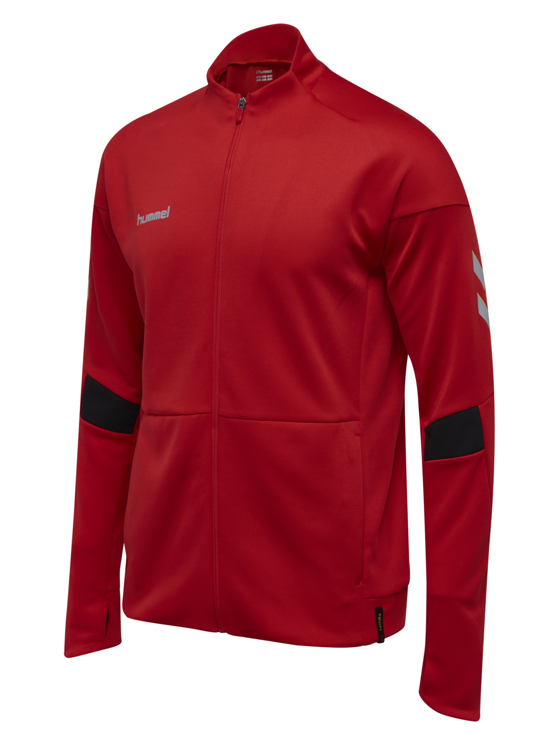 TECH MOVE POLY ZIP JACKET, TRUE RED, packshot