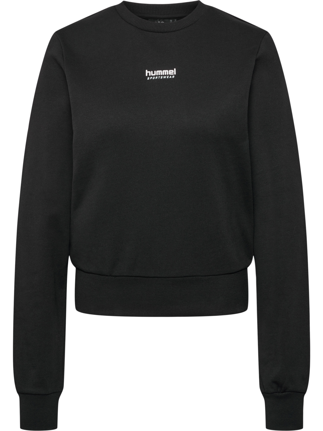 hmlLGC DAYA SHORT SWEATSHIRT, BLACK, packshot