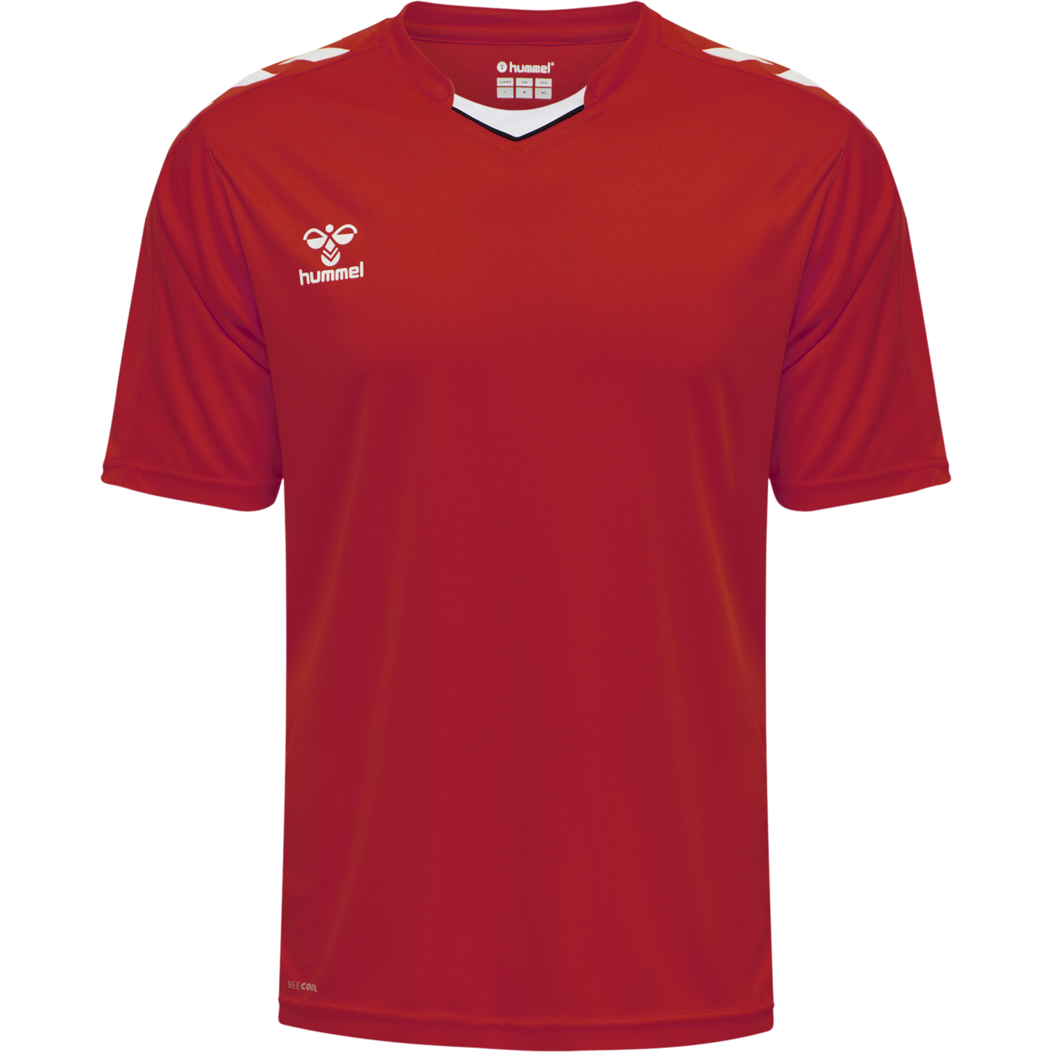hmlCORE XK POLY JERSEY S/S, TRUE RED, packshot