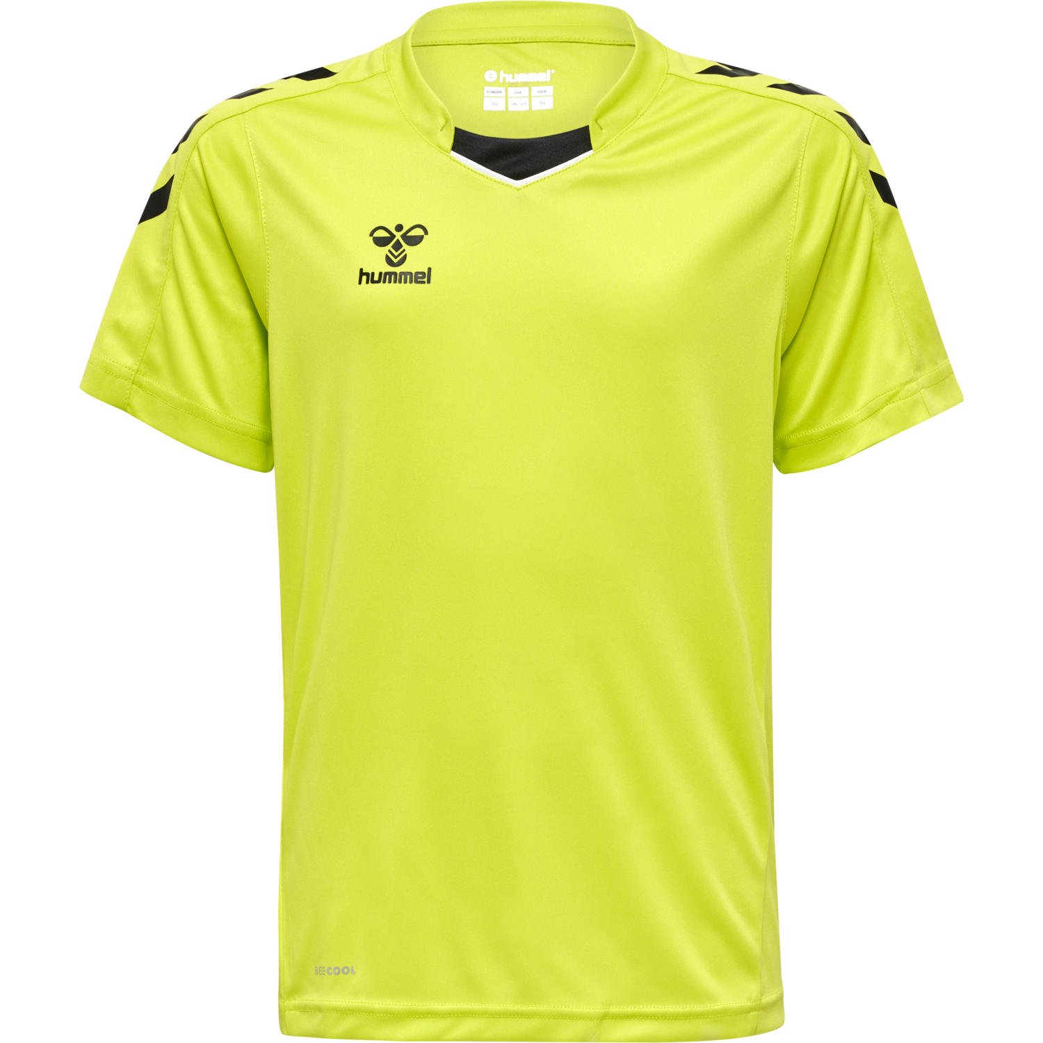 hmlCORE XK POLY JERSEY S/S KIDS, LIME POPSICLE, packshot