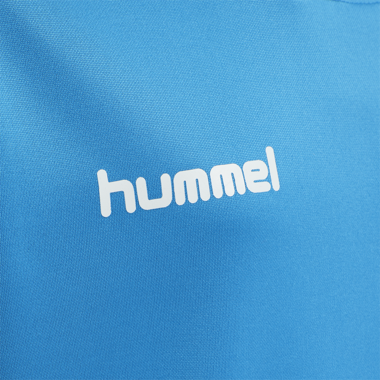 hmlPROMO KIDS POLY HOODIE, DIVA BLUE, packshot