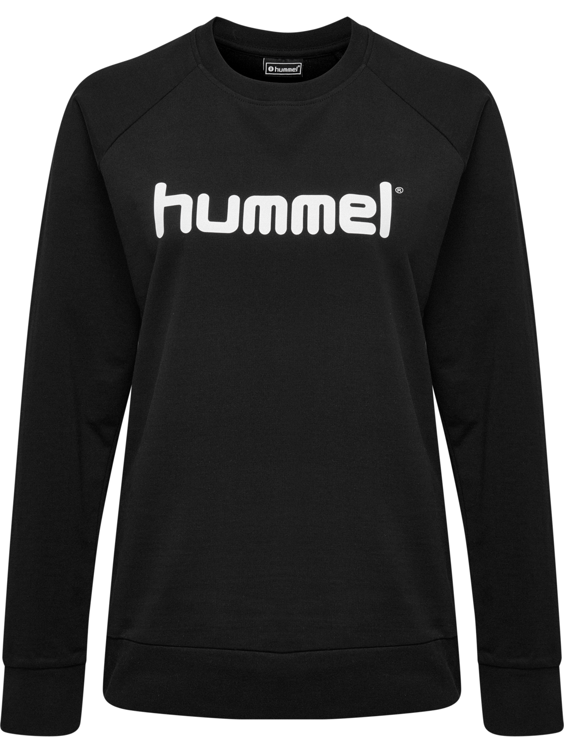 HMLGO COTTON LOGO SWEATSHIRT WOMAN, BLACK, packshot
